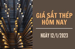 Giá sắt thép xây dựng hôm nay 12/1: Giảm trở lại trên Sàn Thượng Hải