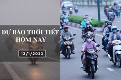 Dự báo thời tiết hôm nay 13/1/2023: Hà Nội sáng sớm có sương mù, Đà Nẵng mưa nhỏ về đêm, TP HCM ngày vẫn nắng