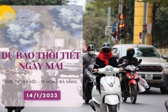 Dự báo thời tiết ngày mai 14/1/2023: Hà Nội nắng nhẹ, Đà Nẵng nắng nhiều, mưa ít, TP HCM nắng gián đoạn