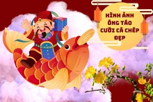 Top 30 hình ảnh ông Táo cưỡi cá chép về trời đẹp, ấn tượng 2026