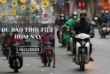 Dự báo thời tiết hôm nay 14/1/2023: Hà Nội đêm rét, Đà Nẵng có mưa vài nơi, TP HCM ngày nắng gián đoạn