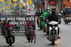 Dự báo thời tiết hôm nay 14/1/2023: Hà Nội đêm rét, Đà Nẵng có mưa vài nơi, TP HCM ngày nắng gián đoạn