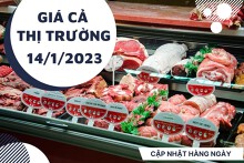 Giá cả thị trường hôm nay 14/1/2023: Siêu thị WinMart giảm 20% các loại thịt heo