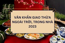 Bài khấn, sớ cúng giao thừa ngoài trời, trong nhà 2023 chuẩn xác nhất