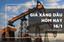 Giá xăng dầu hôm nay 16/1: Duy trì đà tăng trên 1% trong sáng đầu tuần
