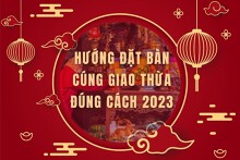 Tham khảo hướng đặt bàn cúng giao thừa đúng cách 2023