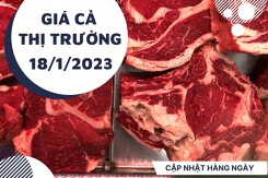 Giá cả thị trường hôm nay 18/1/2023: Siêu thị bán nhiều loại thịt bò với giá không đổi