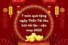 7 món quà tặng ngày Thần Tài thu hút tài lộc và vận may 2023