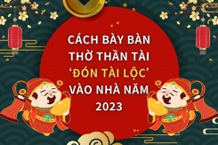 Cách bày bàn thờ Thần Tài ‘đón tài lộc’ vào nhà năm 2023
