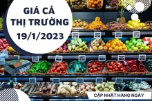 Giá cả thị trường hôm nay 19/1/2023: Rau củ quả được bán với giá tốt tại siêu thị