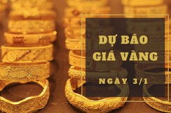 Dự báo giá vàng 3/1: Khả năng nhích nhẹ vào đầu phiên?