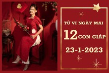 Tử vi ngày mai của 12 con giáp 23/1/2023: Hợi tài lộc không lo, Sửu sự nghiệp khởi sắc