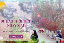 Dự báo thời tiết ngày mai 22/1/2023: Hà Nội vẫn mưa nhỏ và rét, Đà Nẵng còn mưa rào, TP HCM đêm không mưa