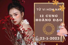 Tử vi hôm nay của 12 cung hoàng đạo ngày 23/1/2023: Cự Giải tài lộc hao hụt, Song Ngư công việc hanh thông