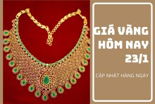 Giá vàng hôm nay 23/1: Tăng khi đồng USD mềm hơn trong phiên đầu tuần