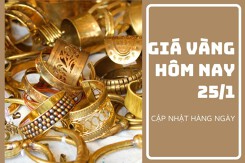 Giá vàng hôm nay 25/1: Giảm từ mức cao nhất trong 9 tháng