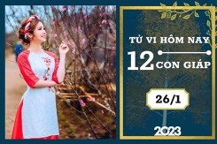 Tử vi hàng ngày hôm nay của 12 con giáp 26/1/2023: Dậu tài lộc bình ổn, Tỵ tình duyên hạnh phúc