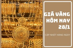 Giá vàng hôm nay 28/1: Ghi nhận tăng 100.000 đồng/lượng phiên cuối tuần