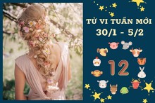 Tử vi tuần mới của 12 con giáp từ 30/1 đến 5/2: Mùi tài lộc rực rỡ, Hợi tình yêu khá vượng