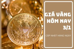 Giá vàng hôm nay 3/1: Tăng từ 100.000 đồng/lượng đến 300.000 đồng/lượng