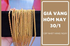Giá vàng hôm nay 30/1: Điều chỉnh giảm từ 500.000 đồng/lượng đến 600.000 đồng/lượng đầu tuần