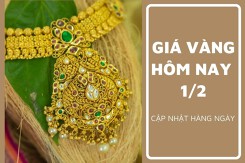 Giá vàng hôm nay 1/2: Ghi nhận giảm 200.000 đồng/lượng