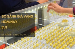 So sánh giá vàng hôm nay 31/1: Vàng SJC mua vào giảm tới 400.000 đồng/lượng ngày Thần Tài
