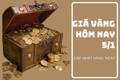 Giá vàng hôm nay 5/1: Điều chỉnh giảm 50.000 đồng/lượng