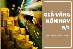 Giá vàng hôm nay 6/1: Giảm từ 100.000 đồng/lượng đến 300.000 đồng/lượng