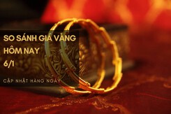 So sánh giá vàng hôm nay 6/1: Vàng SJC quay đầu giảm tới 500.000 đồng/lượng