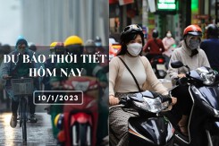 Dự báo thời tiết hôm nay 10/1/2023: Hà Nội mưa nhỏ, trời rét 16 độ, Đà Nẵng có mưa vừa, TP HCM chiều tối có mưa