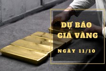 Dự báo giá vàng 11/10: Tạm dừng đà tăng?