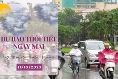 Dự báo thời tiết ngày mai 11/10/2023: Hà Nội và TP HCM ngày nắng, Đà Nẵng có mưa vừa và dông