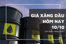 Giá xăng dầu hôm nay 10/10: Sàn Tokyo tăng mạnh hơn 3%