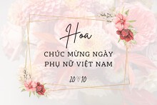 20+ mẫu hoa chúc mừng Ngày Phụ nữ Việt Nam đẹp nhất 2023