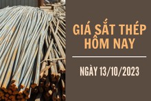 Giá sắt thép xây dựng hôm nay 13/10: Tăng trở lại, ghi nhận ở mức 3.618 nhân dân tệ/tấn