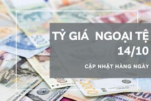 Tỷ giá ngoại tệ hôm nay 14/10: Phần lớn được điều chỉnh giảm