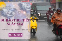 Dự báo thời tiết ngày mai 16/10/2023: Hà Nội tăng nhiệt, Đà Nẵng vẫn mưa rất to, TP HCM đêm mưa vài nơi