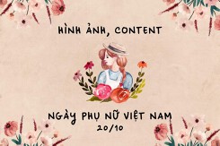 Top 10 mẫu hình ảnh, content Ngày Phụ nữ Việt Nam ấn tượng