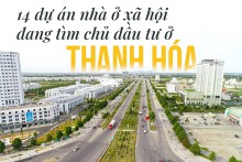 [Infographic] 14 dự án nhà ở xã hội đang tìm chủ ở Thanh Hoá