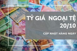 Tỷ giá ngoại tệ hôm nay 20/10: Xu hướng giảm chiếm đa số ngân hàng