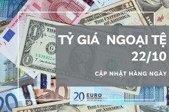 Tỷ giá ngoại tệ ngày 22/10: Tỷ giá USD, euro, yen Nhật, bảng Anh, đô la Úc tuần qua
