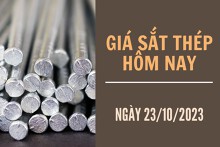 Giá sắt thép xây dựng hôm nay 23/10: Quay đầu giảm trên Sàn SHFE ngày đầu tuần