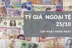 Tỷ giá ngoại tệ hôm nay 25/10: Bảng Anh quay đầu giảm, đô la Úc tiếp tục tăng