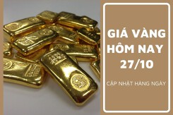 Giá vàng hôm nay 27/10: Tăng giảm không đồng nhất 50.000 đồng/lượng