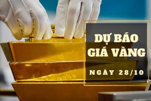Dự báo giá vàng 28/10: Duy trì biến động nhẹ?
