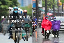 Dự báo thời tiết hôm nay 4/10/2023: Hà Nội không mưa, Đà Nẵng và TP HCM chiều có mưa rào rải rác