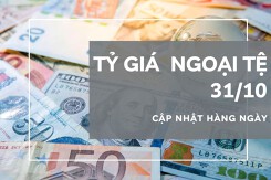 Tỷ giá ngoại tệ hôm nay 31/10: Đa số ngân hàng điều chỉnh tăng