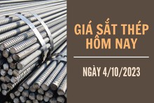 Giá sắt thép xây dựng hôm nay 4/10: Tiếp đà tăng thêm 6 nhân dân tệ/tấn