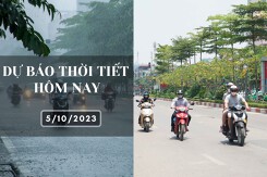 Dự báo thời tiết hôm nay 5/10/2023: Hà Nội ngày nắng lên tới 35 độ, Đà Nẵng và TP HCM có mưa vài nơi